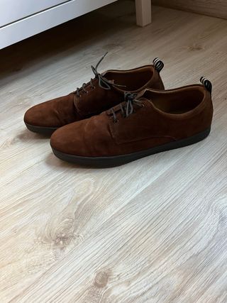 Zapatos Zara Man Piel Marrón Talla 46