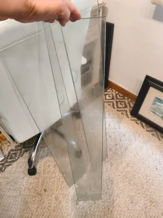 3 Repisas Cristal 99x15 cm