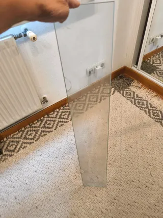 3 Repisas Cristal 99x15 cm