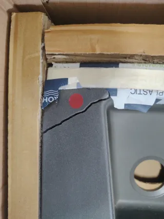 Fregadero Doble Grohe K700 Negro/Gris Roto