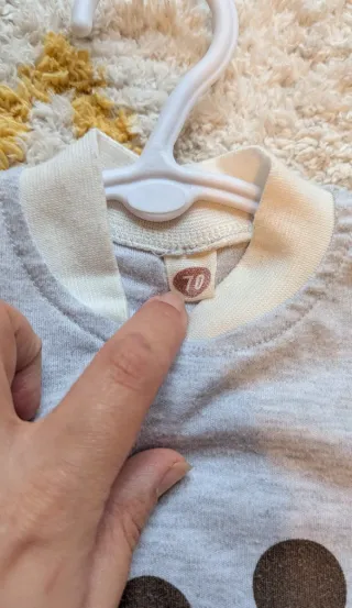 Pelele bebé jirafa talla 70 cm