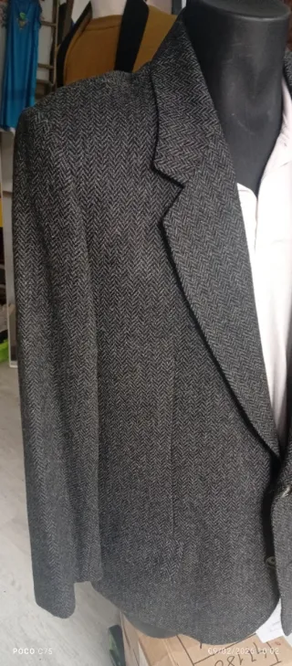 Chaqueta de traje gris hombre