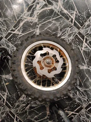 Rueda Trasera Pit Bike Completa Medida 80/100/12