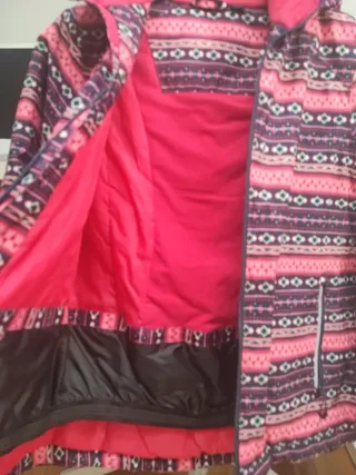 Abrigo chubasquero estampado,talla niña 9-10 años