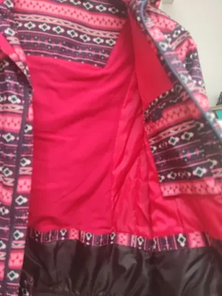 Abrigo chubasquero estampado,talla niña 9-10 años