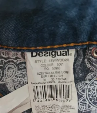 Vaqueros Desigual Mujer Talla M