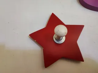 2 Colgadores Infantiles Estrella y Corazón