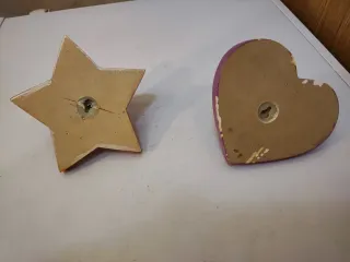 2 Colgadores Infantiles Estrella y Corazón