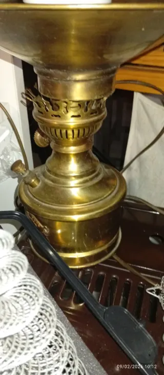 Lámparas antiguas estilo floral