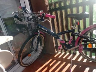 Bicicleta infantil BTWIN azul y rosa