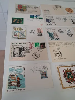 Lote de 21 sobres. Primer Día