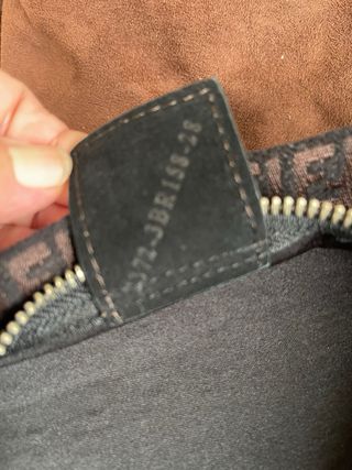 Borsa Fendi Nera con Logo Marrone