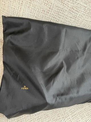 Borsa Fendi Nera con Logo Marrone