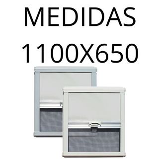 Mosquitera enrollable 1100x650 con oscurecedor
