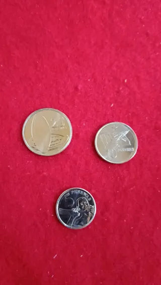 Lote 3 monedas Ghana 2016