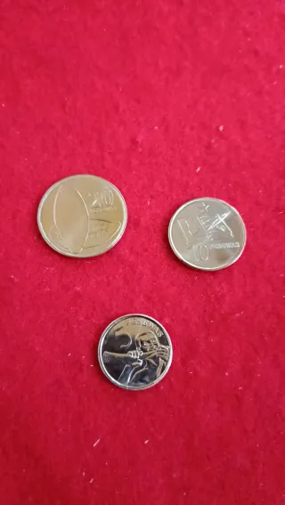 Lote 3 monedas Ghana 2016