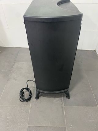 Chimenea Eléctrica Negra