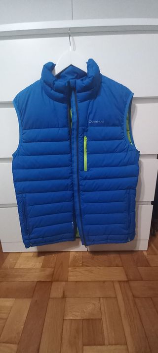 Chaleco deportivo Quechua azul y verde (Talla XXL)