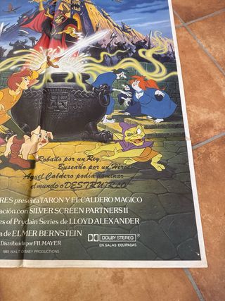 Póster Taron y el Caldero Mágico Disney