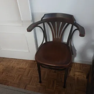 4 Sillas Comedor Madera y Hierro