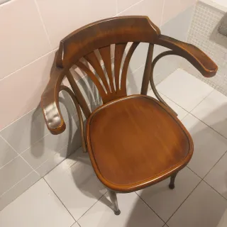 4 Sillas Comedor Madera y Hierro