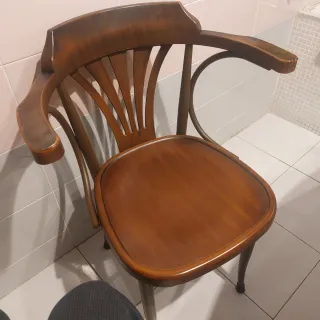 4 Sillas Comedor Madera y Hierro