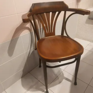 4 Sillas Comedor Madera y Hierro