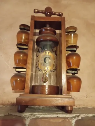 Juego de bebida madera y cristal