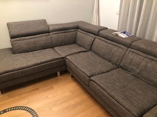Divano angolare tessuto sfoderabile