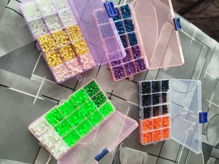 Scatola perline per pixel art