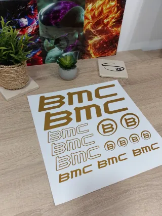 Pegatinas BMC Doradas