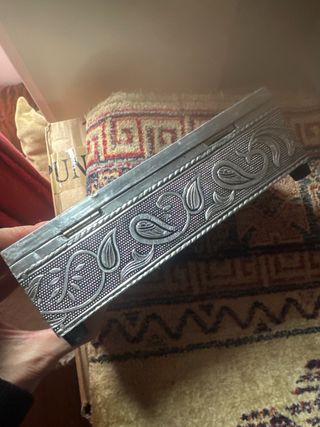 Joyero, caja,forrada,antigüa