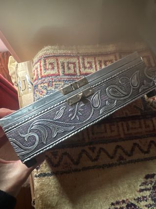 Joyero, caja,forrada,antigüa