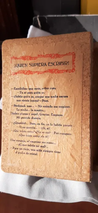 Caja libro antiguo Románticos Españoles