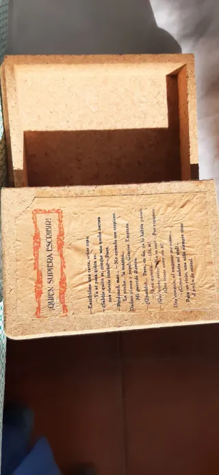 Caja libro antiguo Románticos Españoles
