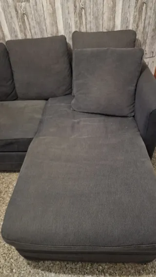 Sofá Ikea 3 plazas + chaiselongue abatible.