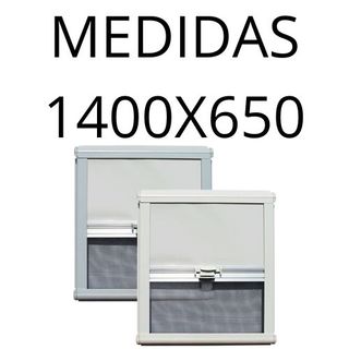 Mosquitera y oscurecedor ventana camper 1400x650