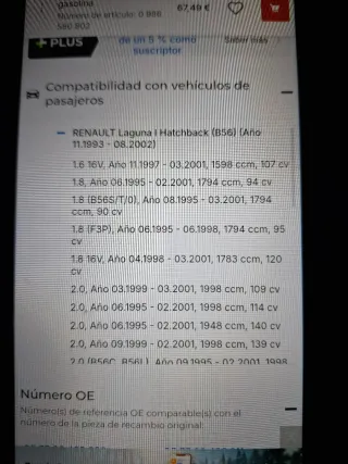 Bomba de gasolina Renault