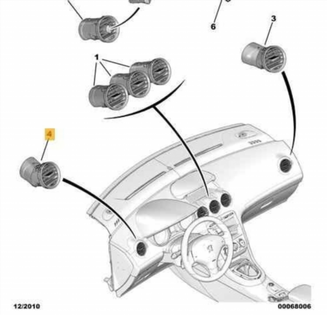 8265CP AIREADOR PEUGEOT 308 CC (2009)