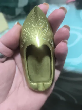 Cenicero Bronce Forma Zapato Vintage