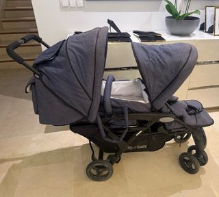 Silla de paseo Chic 4 Baby doble gris