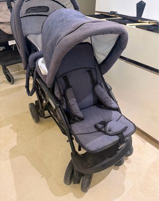Silla de paseo Chic 4 Baby doble gris