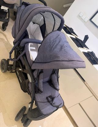 Silla de paseo Chic 4 Baby doble gris