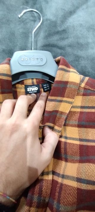 Camicia Flanella Pull&Bear Oversize Quadri