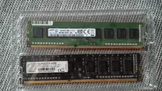 2x 4GB DDR3 RAM G.Skill y Samsung  1600MHz