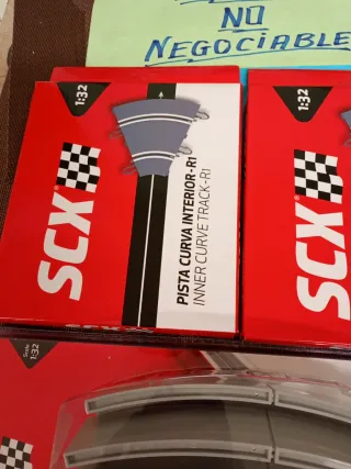 Lote Scalextric R1 Curva Interior pista gris moder