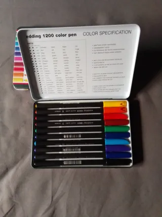 2 Cajas Rotuladores Edding 1200 (10 colores)