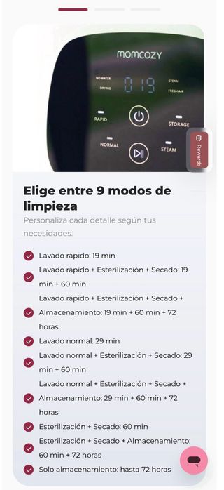 Momcozy Lavadora y Esterilizadora. De 379 por 195