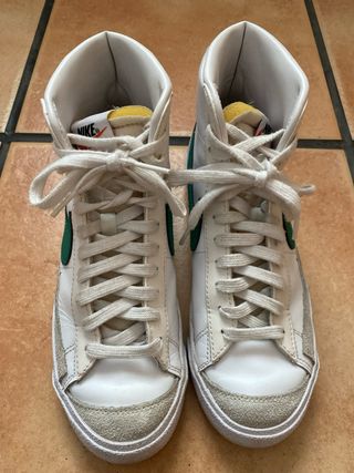 Zapatillas Nike Blazer Mid '77 Verde y Blanco