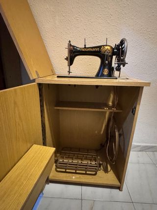 Máquina de coser antigua Naumann vintage alemana c